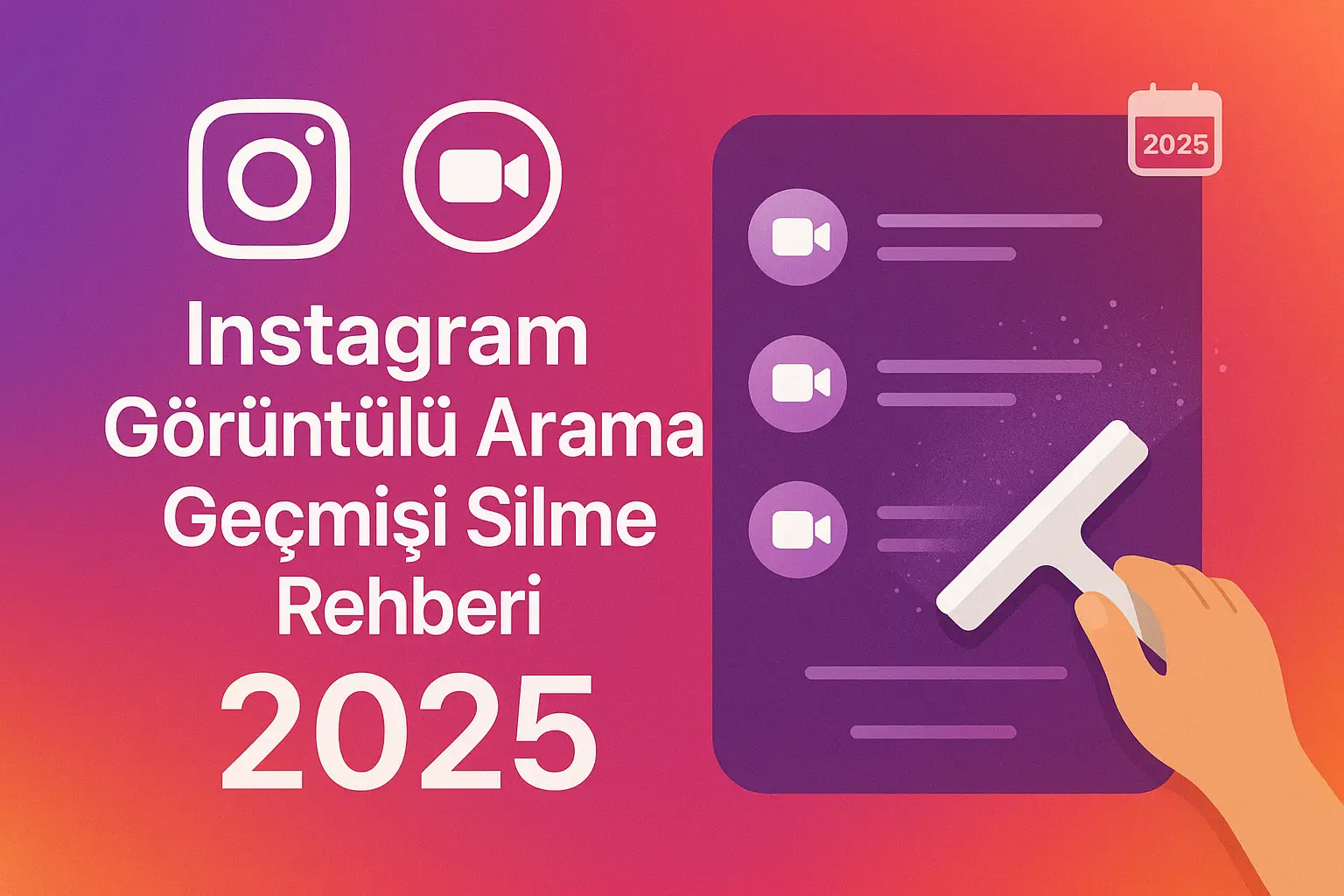 Instagram Görüntülü Arama Geçmişi Silme Rehberi 2025